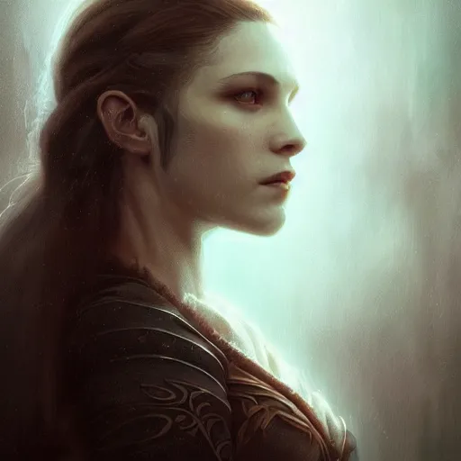 Prompt: Majestic and regal portrait of a riveting female vampire, intricate, epic, elegant, menacing, fantasy, highly detailed, digital painting, hard focus, beautiful volumetric lighting, epic light, ultra detailed, by Leesha Hannigan, Ross Tran, Thierry Doizon, Kai Carpenter, Ignacio Fernández Ríos