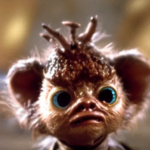 Image similar to a film still of mogwai from from gremlins in star wars realistic, detailed