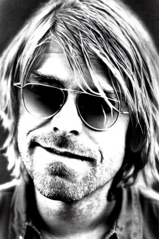 Prompt: kurt cobain as a 6 0 year old man