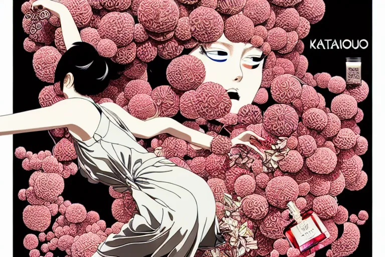 Image similar to fragrance advertising campaign by katsuhiro otomo, highly detailed, high contrast, intricate