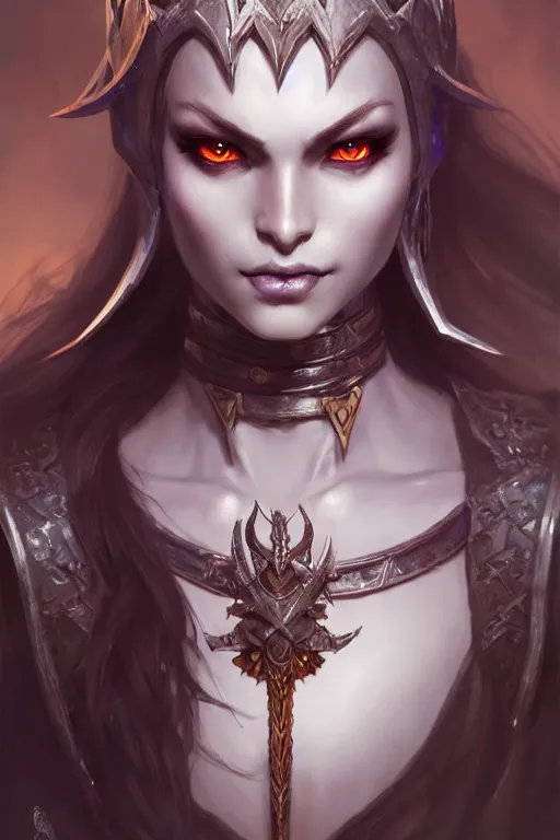 Image similar to dark elf princess, highly detailed, d & d, fantasy, highly detailed, digital painting, trending on artstation, concept art, sharp focus, illustration, art by artgerm and greg rutkowski and fuji choko and viktoria gavrilenko and hoang lap