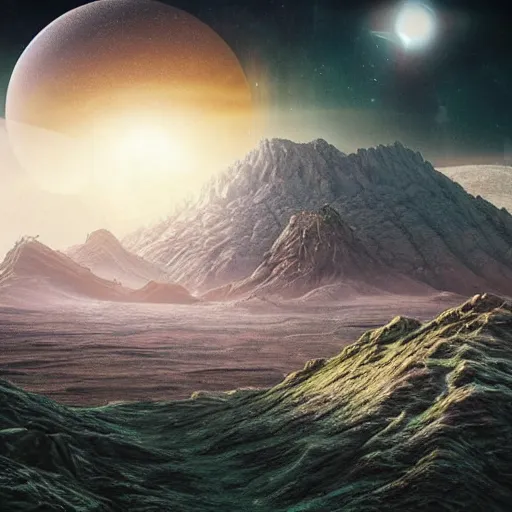 Prompt: Amazing alien landscape