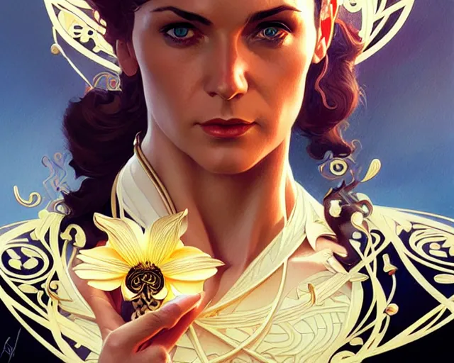 Prompt: James Bond Sean Connery, art nouveau, fantasy, intricate flower designs, elegant, highly detailed, sharp focus, art by Artgerm and Greg Rutkowski and WLOP