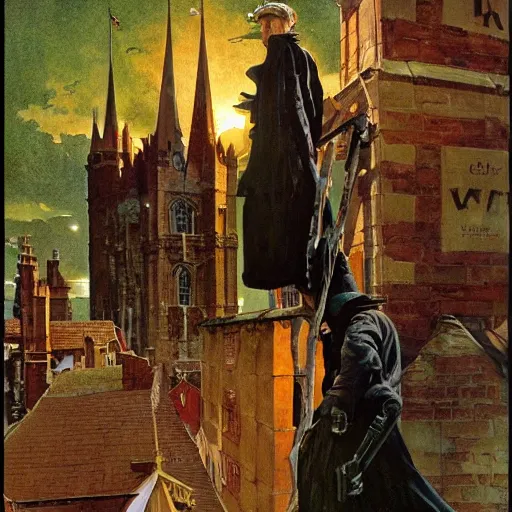Prompt: high quality high detail painting by david mattingly and norman rockwell and nc wyeth, hd, realistic matte painting, photorealistic lighting, modern supernatural gothic - punk horror