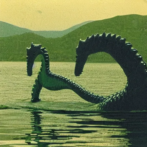 Prompt: baby nessie, loch monster