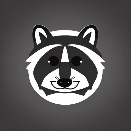 Image similar to app logo for a raccoon themed online digital bank, vector design