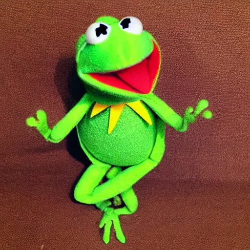 Image similar to “ the march of progress with kermit the frog ”