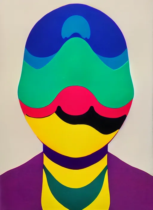 Image similar to person wearing a balaclava by shusei nagaoka, kaws, david rudnick, airbrush on canvas, pastell colours, cell shaded, 8 k