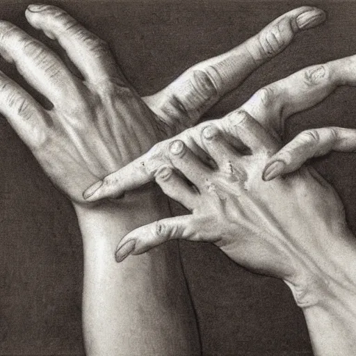 Image similar to hands, artistic study, hogarth, davinci, anatomical, kinesiology