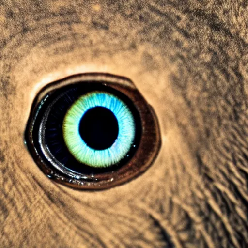 Prompt: ultra detailed photo, close up of elephant eye reflecting the camera