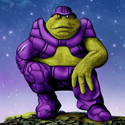 Prompt: Thanos as a Muppet