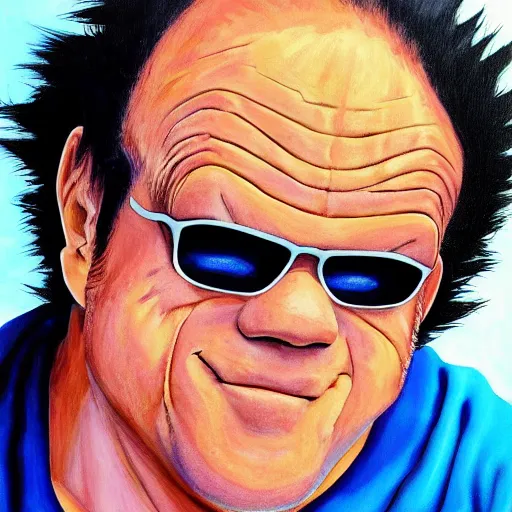 Prompt: Painting of John C. Reilly, official, hyper detailed, character dragonball, award winning artwork, Akira Toriyama