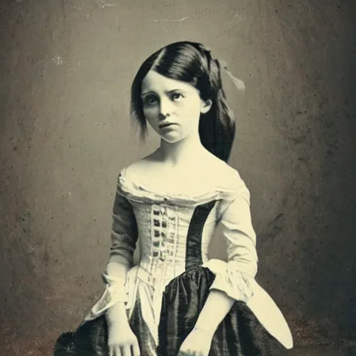 Prompt: 1 8 0 0 s portrait of a girl in a room full of dolls, creepy, historical photograph