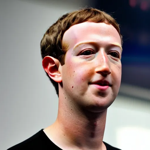 Prompt: a still close up of a do that looks exactly like Mark Zuckerberg