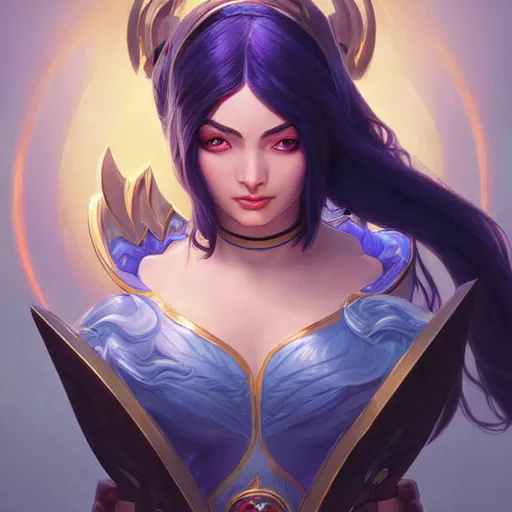 Image similar to perfectly - centered - portrait of irelia from league of legends, intricate, highly detailed, digital painting, artstation, concept art, smooth, sharp focus, illustration, unreal engine 5, 8 k, art by artgerm and greg rutkowski and alphonse mucha