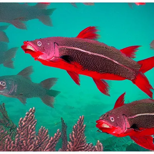 Image similar to for every coelacanth there are a million red herrings.