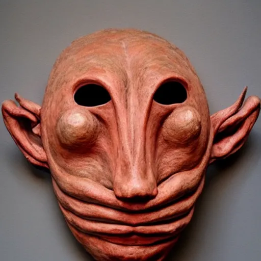 Image similar to monster mask by louise bourgeois