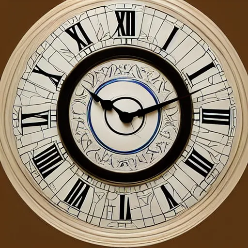 Image similar to a wall clock designed by rene lalique