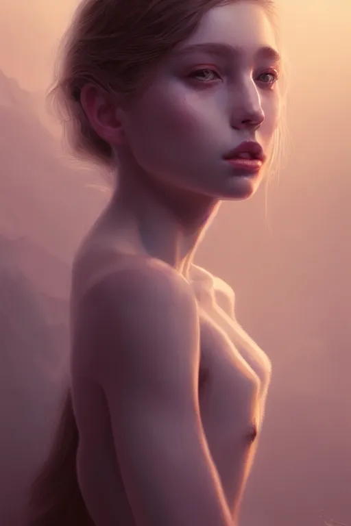 Image similar to a beautiful portrait of aspen mansfield, dramatic lighting, highly detailed, digital painting, artstation, concept art, smooth, sharp focus, illustration, art by wlop, mars ravelo and greg rutkowski