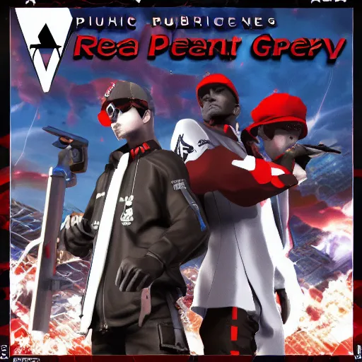 PUBLIC ENEMY RAP GROUP JRPG PS2 COVER UNREAL ENGINE | Stable Diffusion