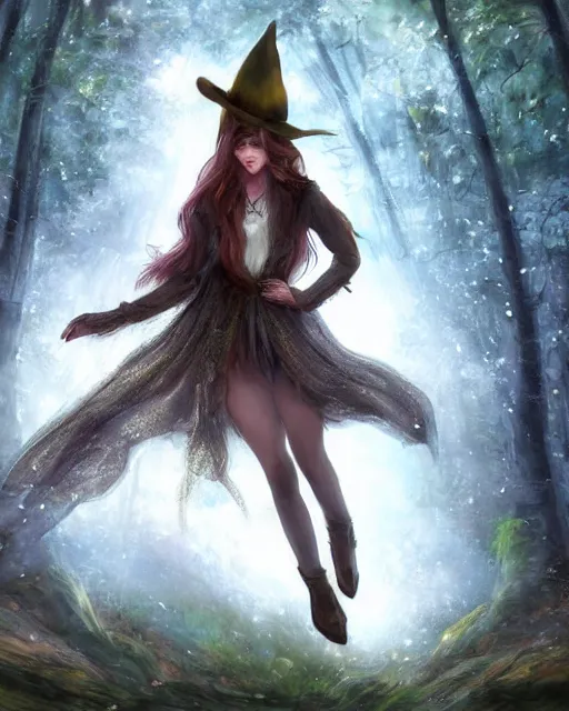 Image similar to Fox singer singing in forest, portrait, wearing hat, magical notes, fairy atmosphere, magic the gathering artwork, D&D, fantasy, cinematic lighting, centered, symmetrical, highly detailed, digital painting, artstation, concept art, smooth, sharp focus, illustration, volumetric lighting, epic Composition, 8k, art by Akihiko Yoshida and Greg Rutkowski and Craig Mullins, oil painting, cgsociety