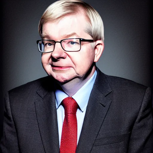 Image similar to portrait of Senator Kevin Rudd, Portrait, 4K