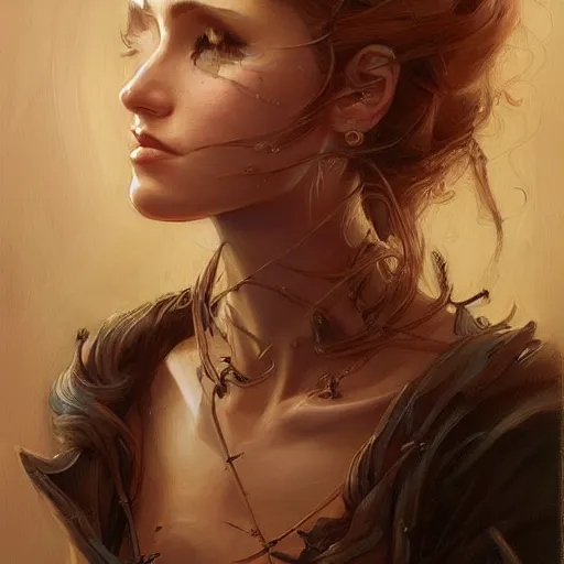 Image similar to a painting in the style of charlie bowater, and in the style of donato giancola, and in the style of stephen bauman. smooth, sharp focus, semi - realism.