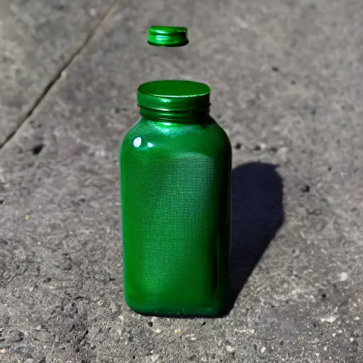 Image similar to green bottle inside a shoulder bag