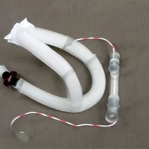 Image similar to bagpipes made from a urinary catheter collection system and clear tubing!