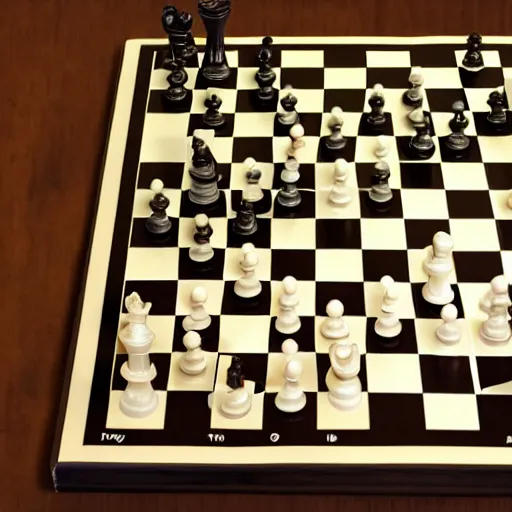 Image similar to a photo of the chess board layout game, contest, award winning photo kasprov