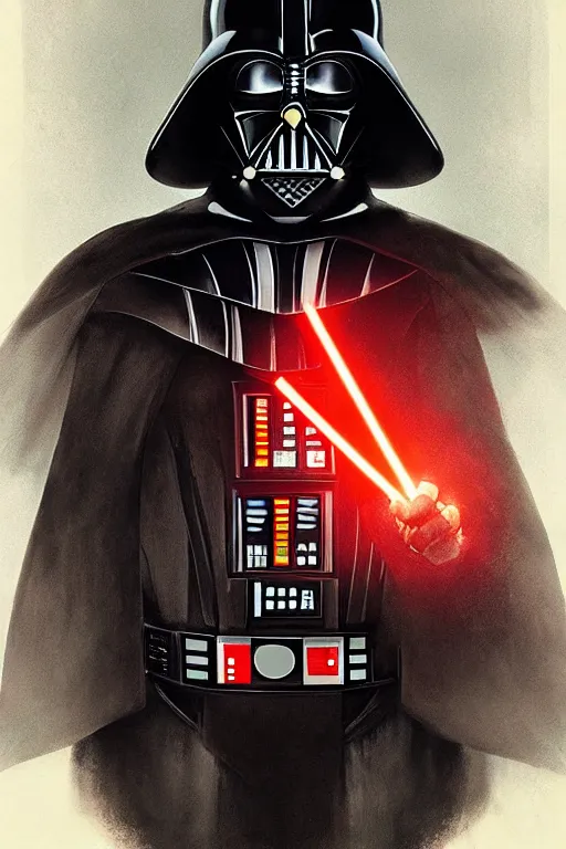 Prompt: Darth Vader portrait by Stanley Artgerm Lau, greg rutkowski, thomas kindkade, alphonse mucha, loish, norman Rockwell