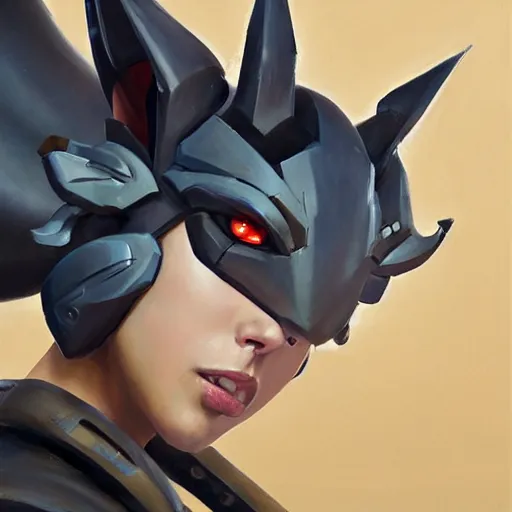 Prompt: greg manchess portrait painting of partially armored umbreon as overwatch character, medium shot, asymmetrical, profile picture, organic painting, sunny day, matte painting, bold shapes, hard edges, street art, trending on artstation, by huang guangjian, gil elvgren, ruan jia, greg rutkowski, gaston bussiere