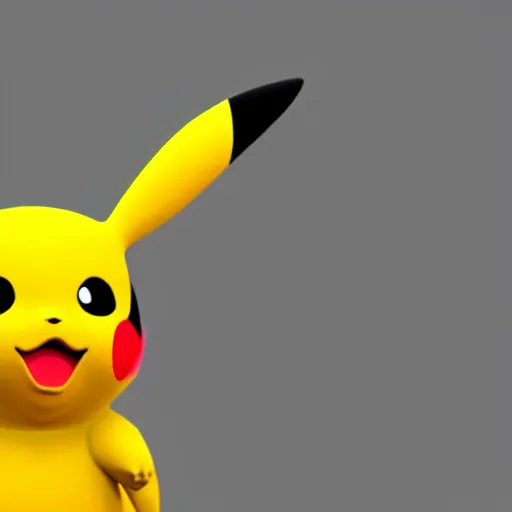 Image similar to 3 d render of pikachu, disney luca style, 8 k