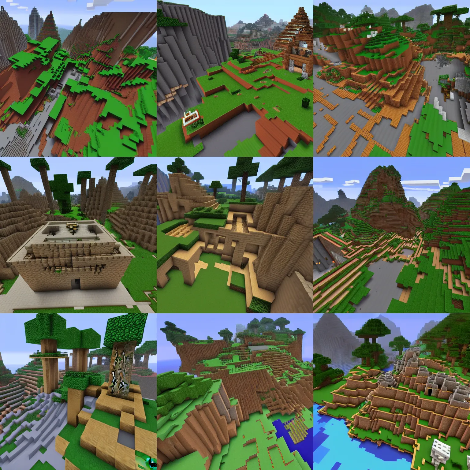 Prompt: minecraft map in overwatch