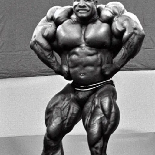 Prompt: the strongest bodybuilder, award - winning photograph