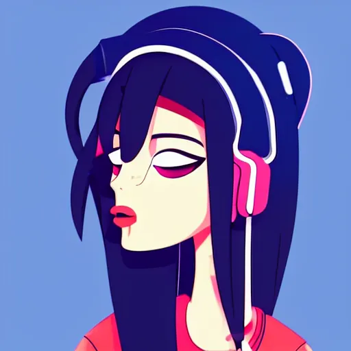 Image similar to 2 d character design, female rapper, vector art, digital art, portrait, 4 k, 8 k, sharp focus, smooth, illustration, concept art, music artist