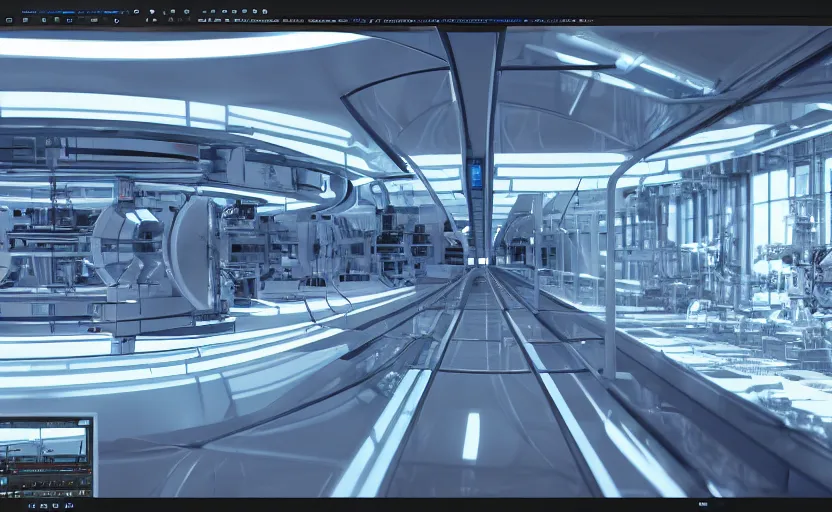 Image similar to highly detailed futuristic automation process, 8 k render, natural light, sharp