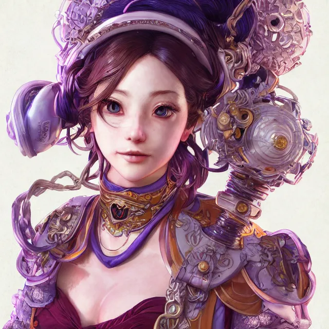 Image similar to the portrait of neutral good colorful female cleric bard as absurdly beautiful, gorgeous, elegant, young gravure idol, an ultrafine hyperdetailed illustration by kim jung gi, irakli nadar, intricate linework, sharp focus, bright colors, octopath traveler, final fantasy, unreal engine 5 highly rendered, global illumination, radiant light, detailed and intricate environment