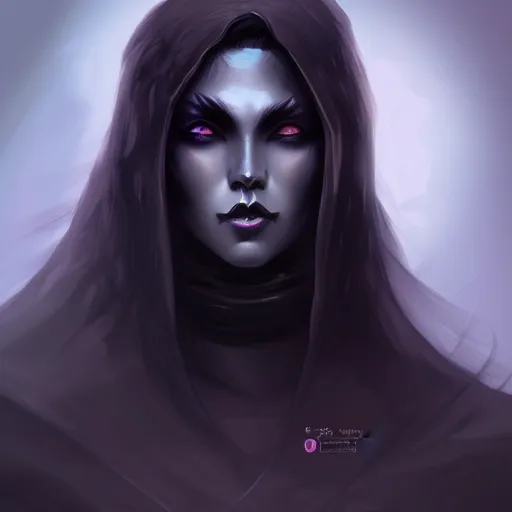 Image similar to dark witch character black colors, highly detailed, digital painting, artstation, concept art, smooth, sharp focus, illustration