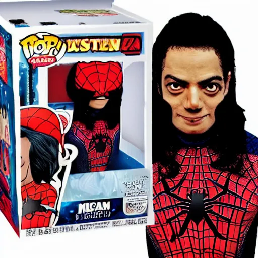 Prompt: Michael Jackson as Spiderman