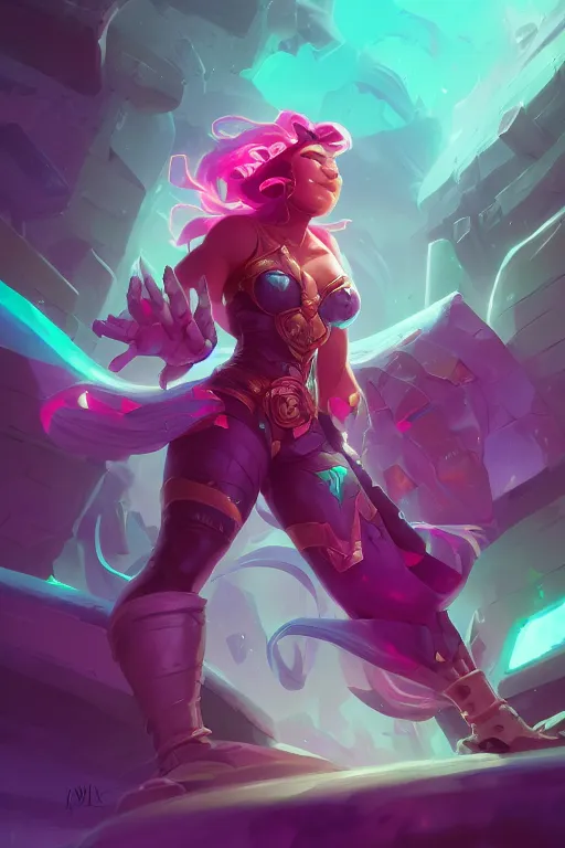 Prompt: illaoi league of legends wild rift hero champions arcane magic digital painting bioluminance alena aenami artworks in 4 k design by lois van baarle by sung choi by john kirby artgerm style pascal blanche and magali villeneuve mage fighter assassin