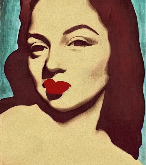 Image similar to the Mona Lisa reimagined as Marilyn Monroe