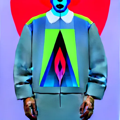 Image similar to alexander mcqueen designer jacket by shusei nagaoka, kaws, david rudnick, airbrush on canvas, pastell colours, cell shaded, 8 k