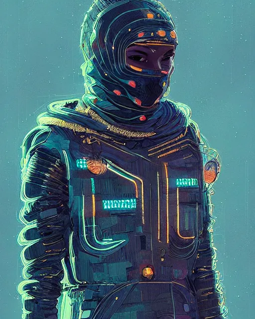 Image similar to detailed portrait atreides cyberpunk futuristic reflective coats decorated with traditional dune ornaments by ismail inceoglu dra