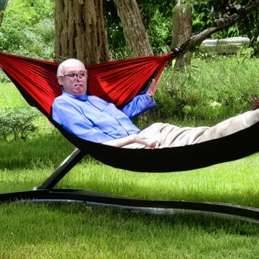 Image similar to priest on a hammock