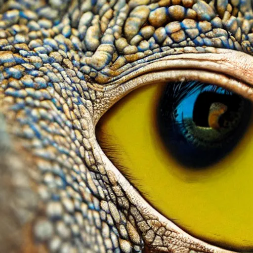 Image similar to a beautiful dragon's eyes, bule, 8 k, stunning, highly detailed, super macro, surrealist, close - up view,