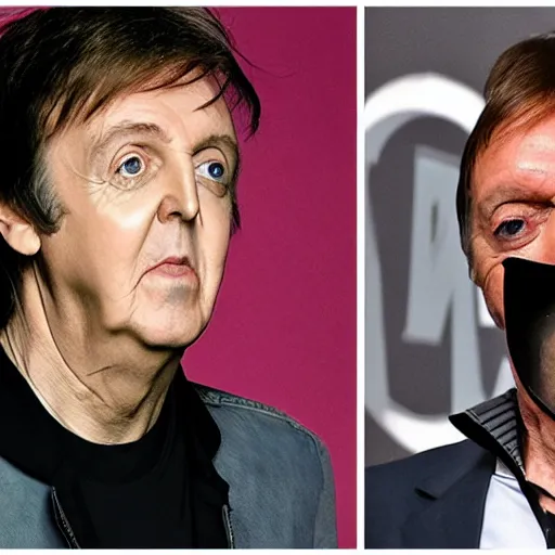 Image similar to paul mccartney as negan