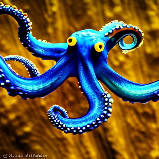 Prompt: octopus, 80mm lens