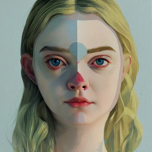 Prompt: Elle Fanning in FEAR 2 picture by Sachin Teng, asymmetrical, dark vibes, Realistic Painting , Organic painting, Matte Painting, geometric shapes, hard edges, graffiti, street art:2 by Sachin Teng:4