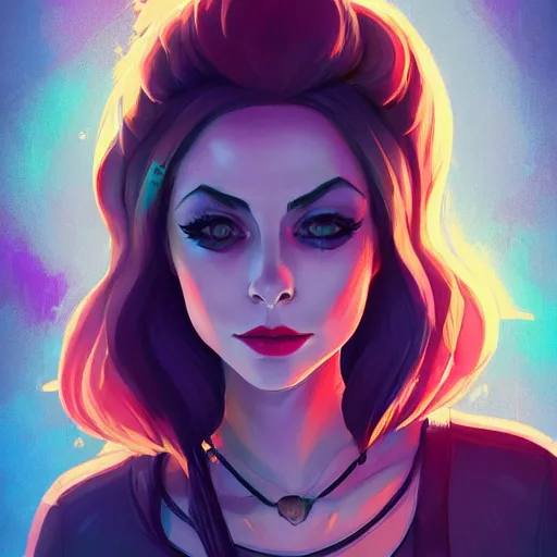 Image similar to a portrait of a beautiful willa holland as a punk, art by lois van baarle and loish and ross tran and rossdraws and sam yang and samdoesarts and artgerm, digital art, highly detailed, intricate, sharp focus, trending on artstation hq, deviantart, unreal engine 5, 4 k uhd image